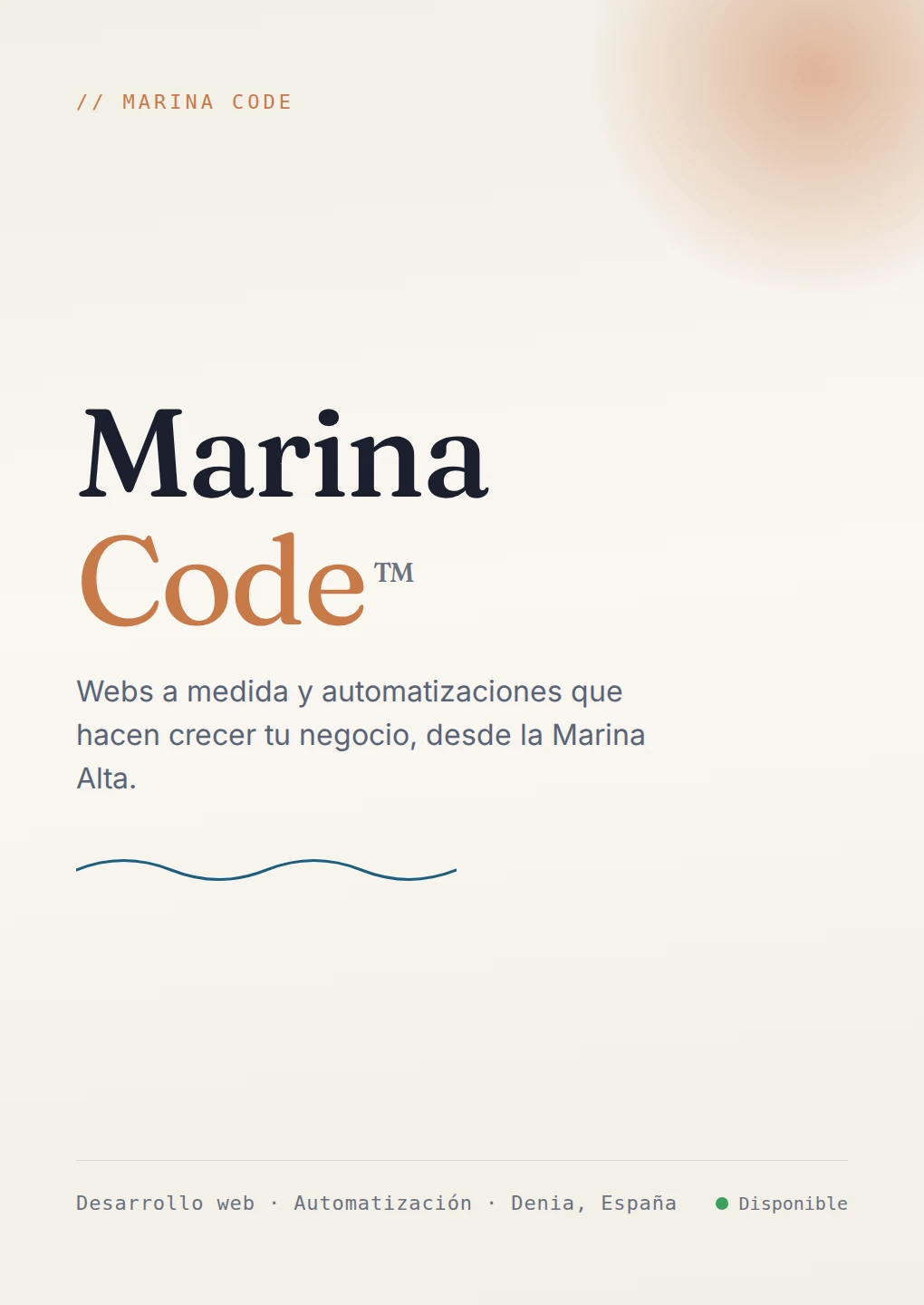 Marina Code Portada